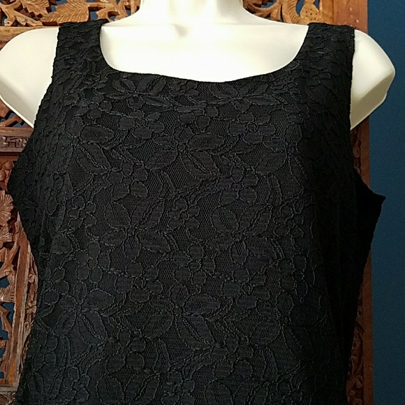 Dana Buchman Lace black shirt - Picture 6 of 8